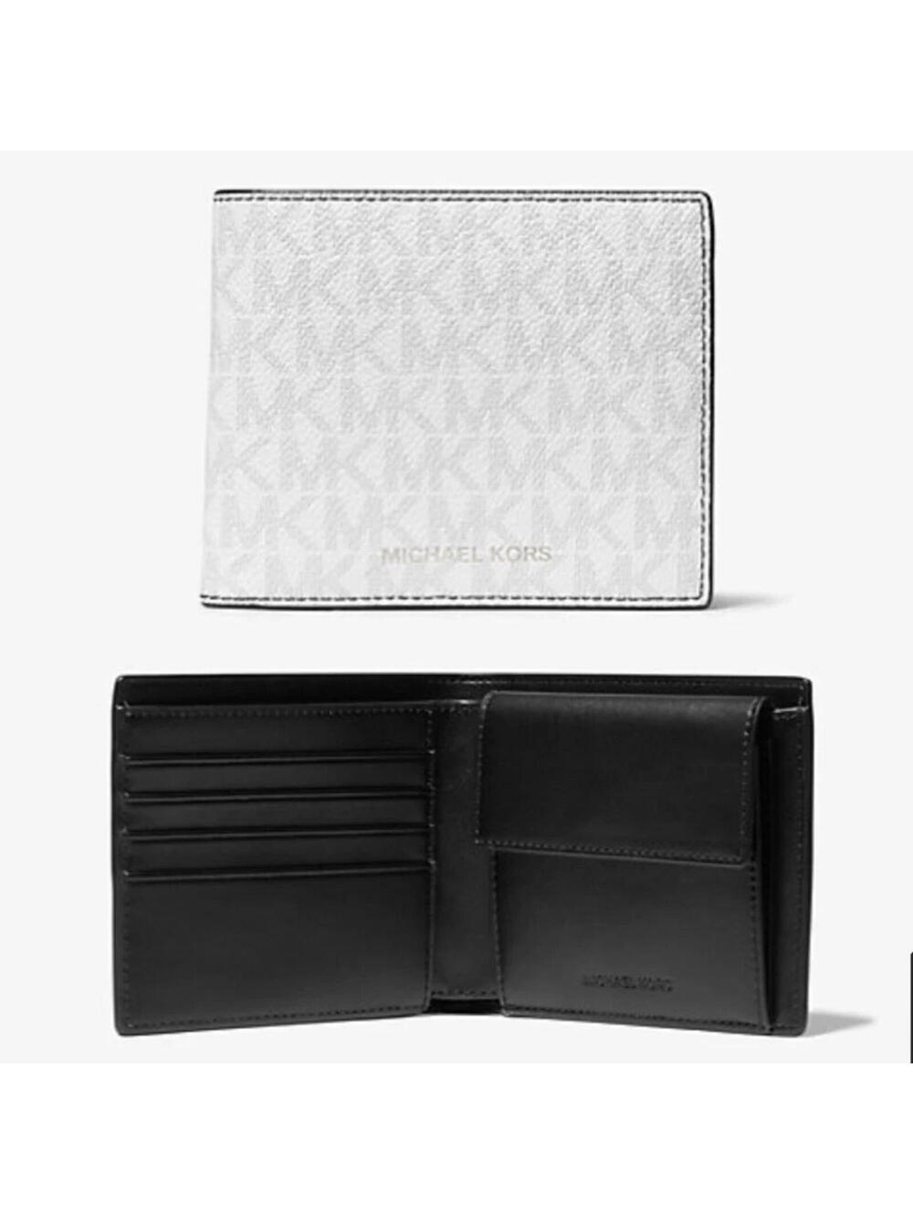NWT Michael Kors | Cooper Logo Billfold Wallet With Coin Pouch in Bright White
